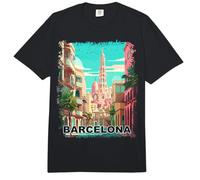 Barcelona España Vintage Paisaje Comfort Colors Adult Heavyweight T-Shirt