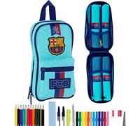 Barcelona FC - Plumier forma de mochila con 4 portatodos llenos (Safta 411778747)