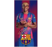 Barcelona FC Toallas de Playa, Microfibra, Diseño Lamine Yamal, Pedri y Escudo. 70 x 140 cm 9 Diseños a Elegir (Lamine 915073)