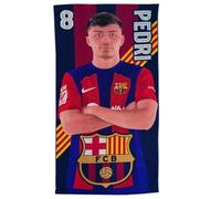 Barcelona FC Toallas de Playa, Microfibra, Diseño Lamine Yamal, Pedri y Escudo. 70 x 140 cm (Pedri)
