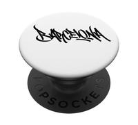Barcelona Graffiti Ciudad Arte Callejero Handstyle España Souvenir PopSockets PopGrip Adhesivo