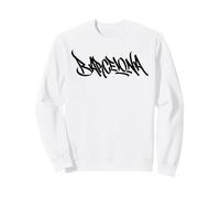Barcelona Graffiti Ciudad Arte Callejero Handstyle España Souvenir Sudadera
