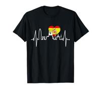 Barcelona Horizonte Latido Corazón Bandera Sagrada Familia Camiseta