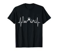 Barcelona Horizonte Latido Corazón Skyline Sagrada Familia Camiseta