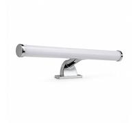 BARCELONA LED Aplique Baño Tubular Opal 6W 540lm IP44 40cm | Luz Cálida 3000K, Acabado Cromado, Uso Residencial, Montaje Triple, Estilo Minimalista