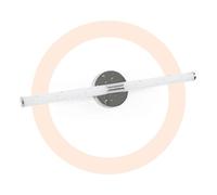 BARCELONA LED. Aplique de baño LED Cromado Tubular 60cm - 8W, 720lm, IP44 - Luz Blanca Neutra 4000K - Iluminación moderna y eficiente. Lámpara de Pared sobre espejo de baño