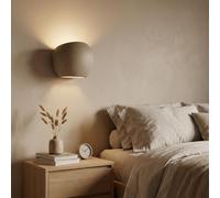 BARCELONA LED Aplique de Pared Cemento Gris “Ball” Up Down 1xG9 - Lámpara Pared Pequeña Moderna Minimalista Estilo Nórdico, Iluminación Decorativa para Salón Dormitorio Hotel Interior