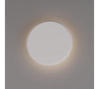 BARCELONA LED Aplique de pared LED escayola blanco “Lune” 2,5W luz cálida 2700K, lámpara mural pequeña pintable, iluminación indirecta para salón dormitorio hotel IP20