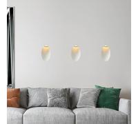 BARCELONA LED Aplique de Parede Embutido em Gesso 100x100mm Branco Trimless LED 1W 2700K Luz Quente, Luminária Integrada em Gesso, Design Clássico Moderno e Luxo para Interior
