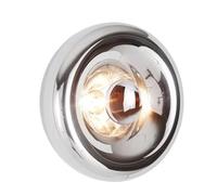 BARCELONA LED Aplique de Parede Redondo Vidro Cromado Ø30cm LIPS Luz Indireta E27 G45 Luminária de Parede Interior Moderna Efeito Espelho Decorativa para Sala Quarto Corredor Hotel Design Premium