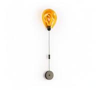 BARCELONA LED Aplique LED De Parede Globo Amarelo Em Vidro 8W