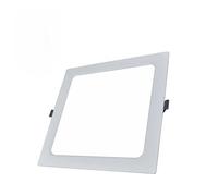 BARCELONA LED Downlight Cuadrado Empotrable 22W 2200lm 6000K IP20 | Luz Blanca Fría, 100 lm/W De ifusor Opal De Policarbonato, Perfil De 27,5 mm, Fijación Mediante Muelles