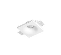 BARCELONA LED - Downlight Led Cuadrado de Escayola Trimless. Plafón Empotrable con casquillo GU10 - Pintable, Lavable, Sin Marco - Iluminación Minimalista para Interior