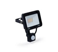 Barcelona LED Foco LED para exteriores con sensor de movimiento PIR - Proyector LED de 20 W - Luz exterior con sensor de movimiento IP65 para casa, garaje, jardín, terraza (blanco frío)