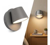 BARCELONA LED KOP Aplique LED 6W Cinzento Orientável 2700K Quente
