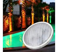 BARCELONA LED Lâmpada LED Piscina PAR56 RGB 24W AC12V IP68 Submersível com Comando Ø178mm Luz Subaquática SMD2835 Iluminação LED Piscina para Spa, Fonte, Hotel e Jardim