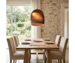 BARCELONA LED Luminária Pendente KAMI em Papelão Ondulado E27 Vintage Industrial Retrô Natural Japandi Wabi Sabi Minimalista Moderna Clássica Restaurante Escada Quarto Ilha IP20 30W