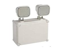 BARCELONA LED Luz de Emergencia LED Industrial 12W (2x6W) IP65 Impermeable - 600 lm - Batería 6V 4500mAh - Autonomía 3h, Activación Automática, Iluminación de Seguridad para Naves, Parkings y Salidas