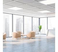 BARCELONA LED - Panel LED 60x60 cm Slim con Driver - Plafón LED de Techo Cuadrado, 44W, UGR<19. IP20 uso interior - Blanco Neutro 4000K