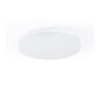 BARCELONA LED - Plafon LED techo 18W - downlight led con sensor de sonido + sensor crepuscular - plafon led IP44, Ø26cm, luz led para baños, cocinas y exteriores cubiertos (Blanco Neutro)