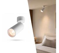 BARCELONA LED Tub GU10 Foco Parede Teto 360° Orientável Branco