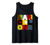 Barcelona Letras Diseño Camiseta sin Mangas