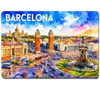 Barcelona Magnet Plaça d'Espanya Spanien Souvenir- Spain Fridge Magnet aimant de refrigerateur calamita de frigorifero koelkastmagneet iman de nevera 210726