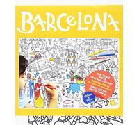 Barcelona, mapa para colorear: Para pintar y colorear a lo grande (Color Map)