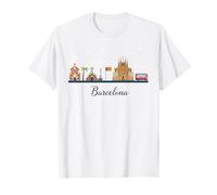 Barcelona Monumentos Sagrada Batlló Art Souvenir Camiseta