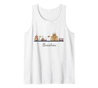 Barcelona Monumentos Sagrada Batlló Art Souvenir Camiseta sin Mangas
