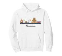 Barcelona Monumentos Sagrada Batlló Art Souvenir Sudadera con Capucha
