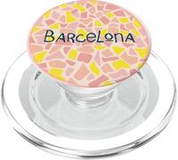 Barcelona Mosaico Art España Cataluña Park Güell Gaudí Style PopSockets PopGrip para MagSafe