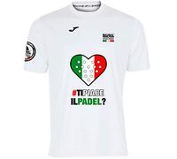 Barcelona Padel Tour - Camiseta Técnica de Manga Corta para Hombre Joma - En Tejido Micro Mesh Transpirable con Corazón Love Pádel y Banderas de Países