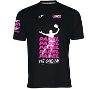 Barcelona Padel Tour Camiseta Técnica Hombre Negro - Camiseta Oficial Pádel Transpirable y Ligera - Modelo Padel Padel
