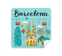 Barcelona Sagrada Familia Gafas Limpiador de Pantallas Limpiador de Tela, 2 Piezas