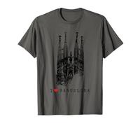 Barcelona Sagrada Família Vintage España I Love Barcelona Camiseta