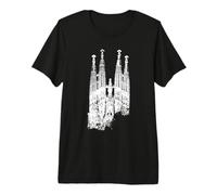 Barcelona Sagrada Família Vintage España I Love Barcelona Camiseta Premium