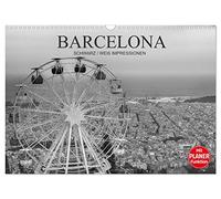 Barcelona Schwarz / Weiß Impressionen (Wandkalender 2026 DIN A3 quer), CALVENDO Monatskalender: Fantastische Impressionen in schwarz / weiß der wunderbaren katalonischen Stadt Barcelona