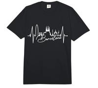 Barcelona Skyline Latido del Corazón España Amo Barcelona Comfort Colors Adult Heavyweight T-Shirt