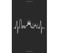 Barcelona Skyline Notebook: Barcelona Skyline Heartbeat Notes Heart Spain Fan I Love Barcelona (Ruled Paper, 120 Lined Pages, 6" x 9") Beautiful Spanish Gift For Spain Lover