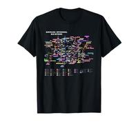 Barcelona Spain Bus Network - Souvenir Route Map (Black) Camiseta