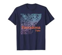 Barcelona T'estimo, Te Amo, Catalán, España Recuerdo Camiseta, Hombre, Azul Marino, 3XL