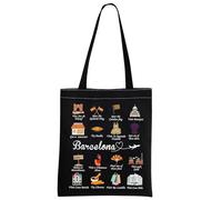Barcelona Tote Bag Barcelona Travel Gift Welcome To Barcelona Gift, B-arcelona - Bolsa negra