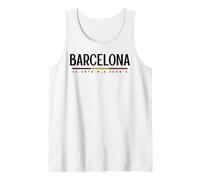 Barcelona Viajes Minimalista Camiseta sin Mangas