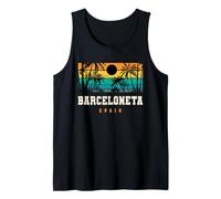 Barceloneta España Mediterráneo Playa Sunset Design Camiseta sin Mangas