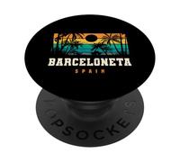 Barceloneta España Mediterráneo Playa Sunset Design PopSockets PopGrip Adhesivo