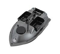 Barco alimentador teledirigido de 2 kg de carga, cebo de pesca, barco teledirigido con GPS, barco de pesca, 10000 rpm, doble 390 motores, para lagos, ríos, mares, 99 puntos de posición (gris)