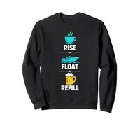 Barco Café Cerveza Día del Lago Cronología Navegación Bebidas Humor Sudadera