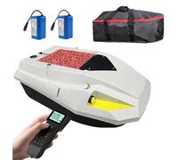 Barco Con Sistemas De Liberación De Cebo,Doble Batería Y Luces Nocturnas Para Pesca,Lancha De Cebo RC Inteligente,Alcance Control Remoto 500M,Tolva De Carga 2Kg,Sonda Para Entrega De Cebo Y Anzuelo