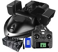 Barco de alimentación con GPS RC, Barco de Cebo con GPS Cruise con batería de 12000 mAh y Bolsa de Almacenamiento (Negro)